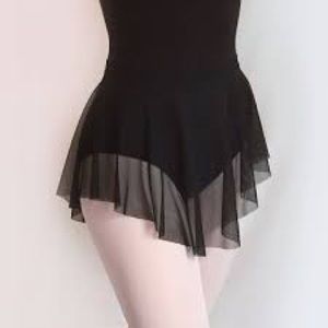 Black Mesh Ballet Skirt